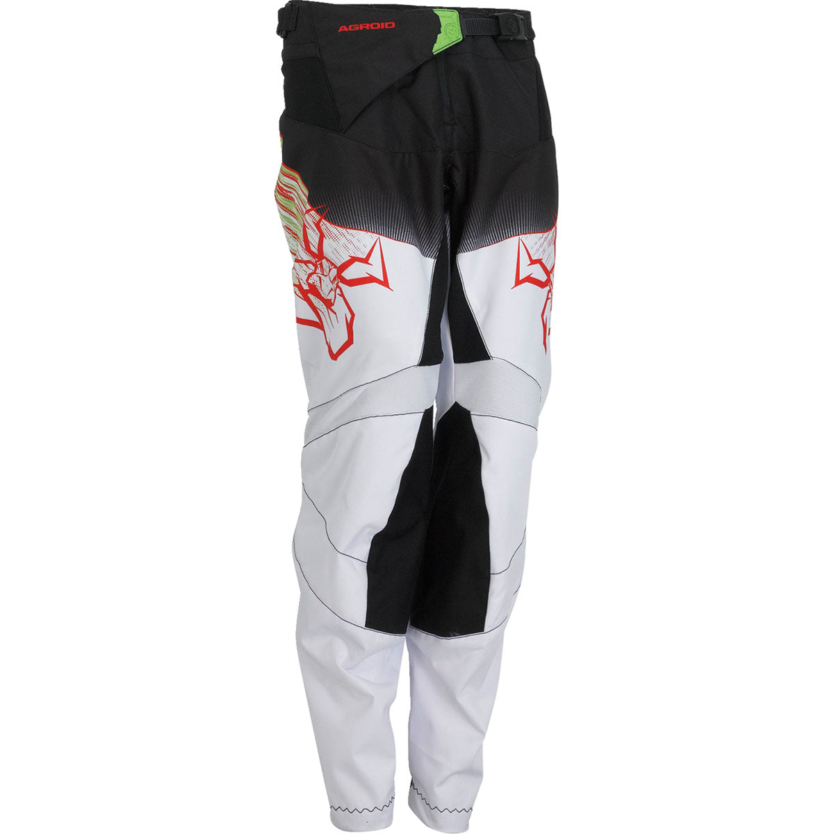 Moose Racing Youth Agroid Pants CLOSEOUT - Green/Red/Black