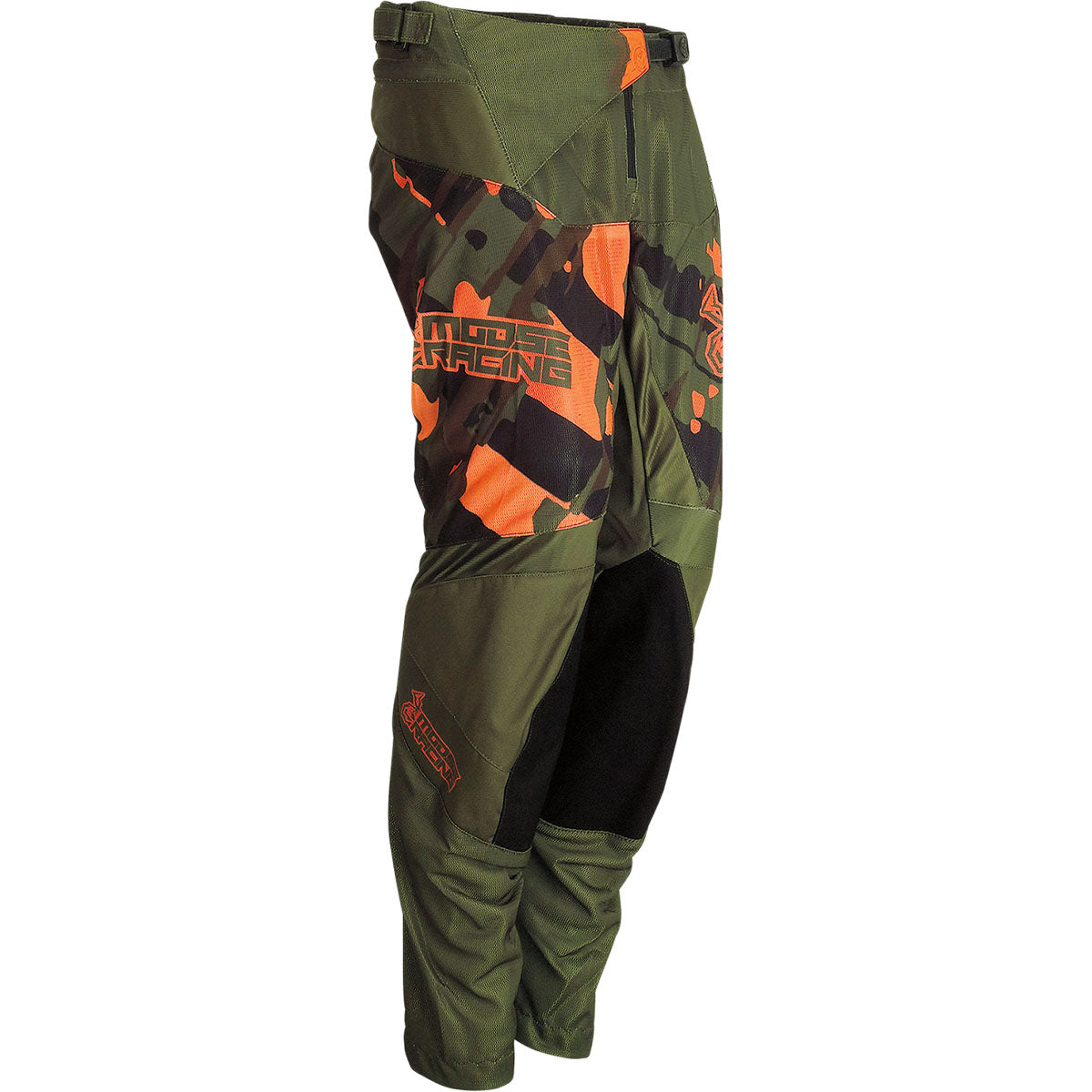 Moose Racing Youth Agroid Pants CLOSEOUT - Olive/Orange