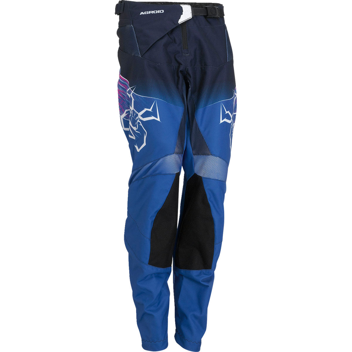 Moose Racing Youth Agroid Pants CLOSEOUT - Pink/Blue