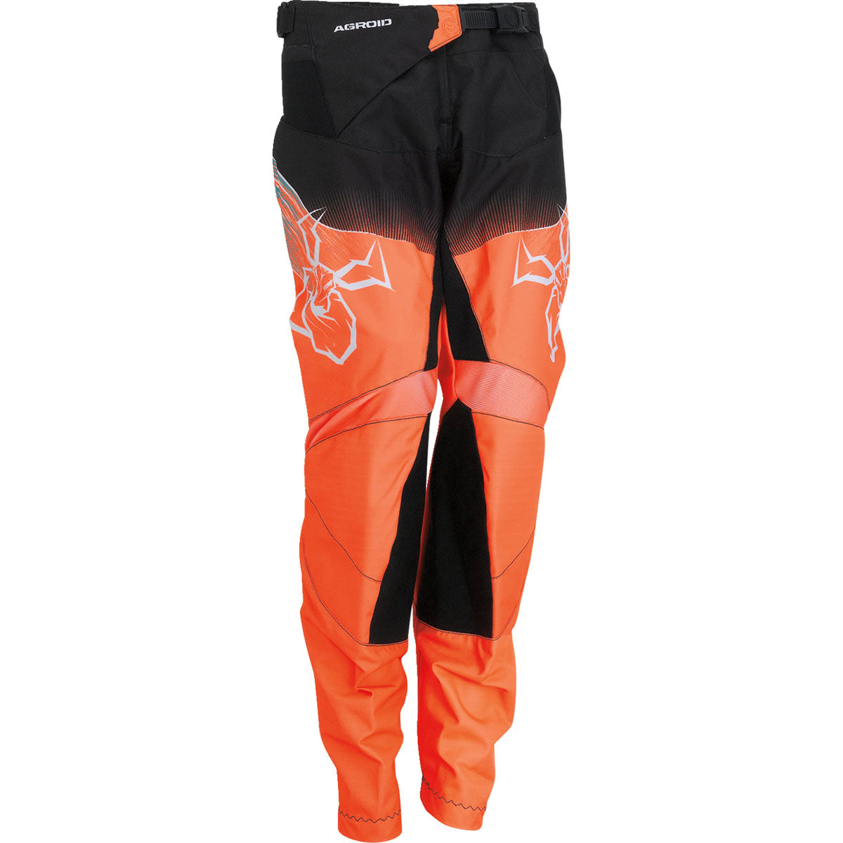 Moose Racing Youth Agroid Pants CLOSEOUT - Teal/Orange/Black