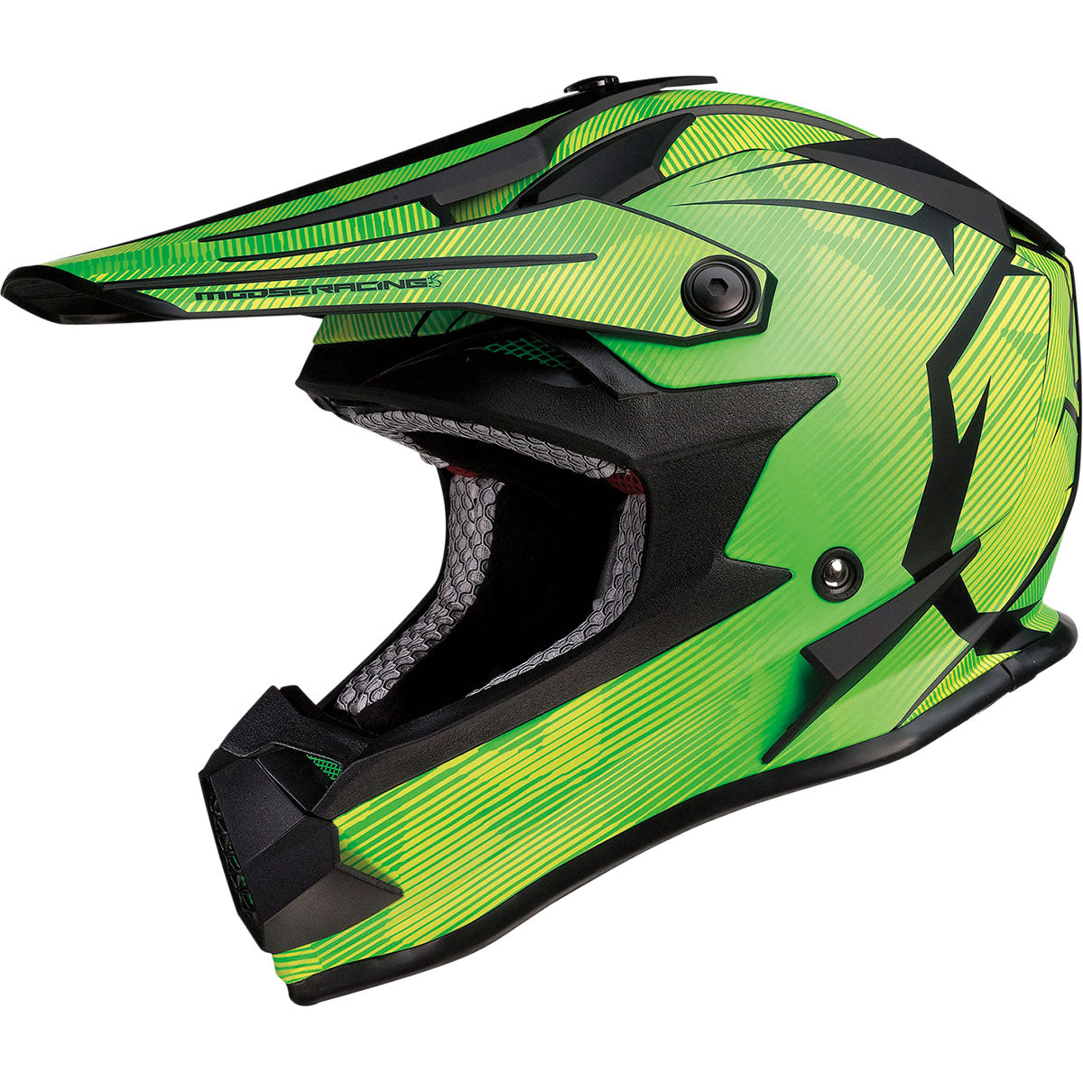 Moose Racing Youth F.I. MIPS Helmet - Agroid Camo Yellow/Green