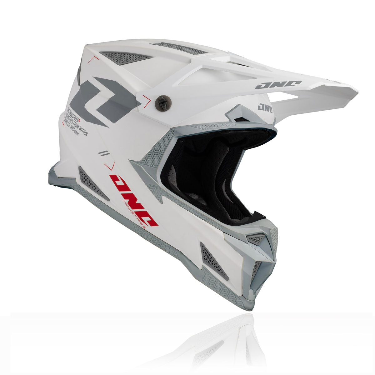 One Industries X297 Focus Helmet - White/Grey