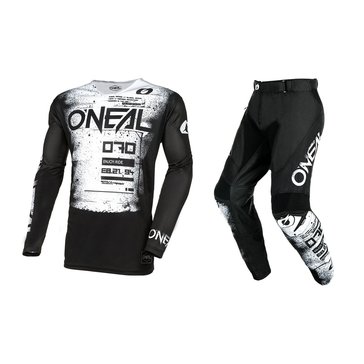 O'Neal Mayhem Scarz V.24 MX Gear Set (CLOSEOUT) - Black/White