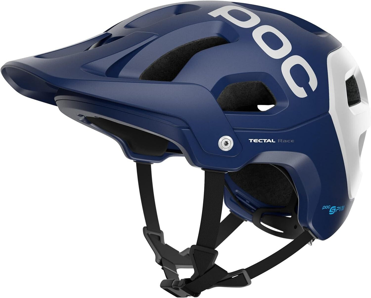 POC Tectal Race Spin MTB Bicycle Helmet CLOSEOUT - Blue/Hydrogen White