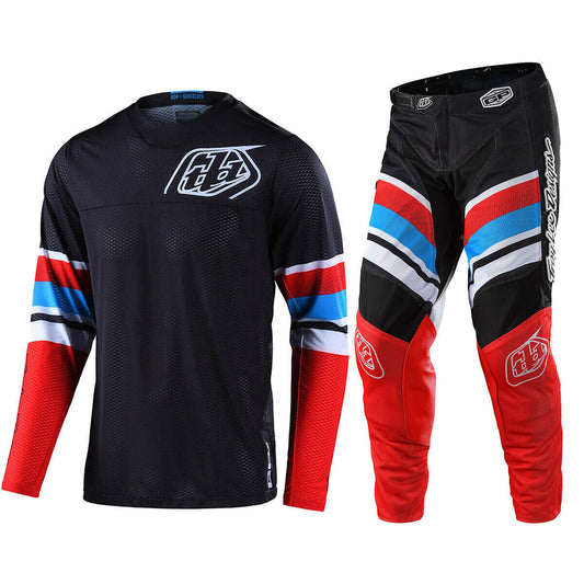 Troy Lee Designs GP Air Warped Jersey & Pant Combo Set Red/Black