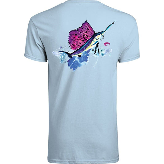 Costa Splash Sailfish Tee - Light Blue