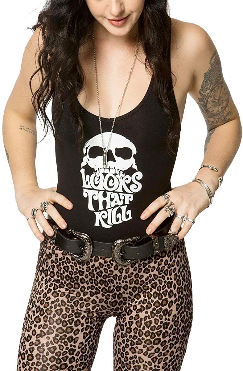 Metal Mulisha Womens Looks That Kill Bodysuit - Black