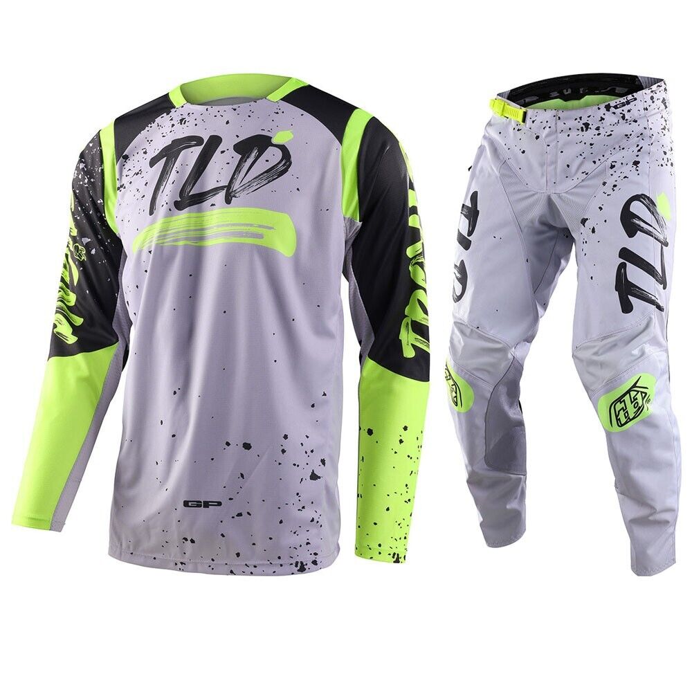 Troy Lee Designs GP Pro Blends Jersey & Pant Combo Set Fog/Charcoal