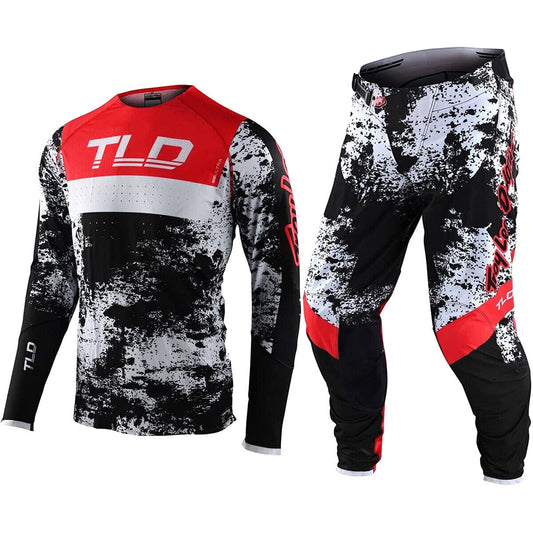 Troy Lee Designs SE Ultra Grime Jersey & Pant Combo Set Black/Red