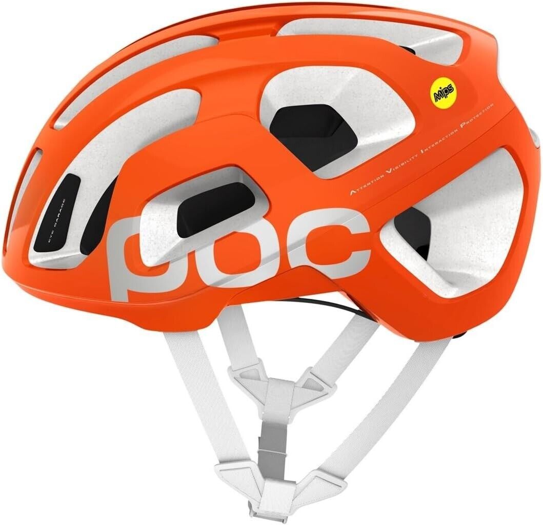 POC Octal AVIP MIPS Bicycle Helmet CLOSEOUT - Zink Orange/Hydrogen White