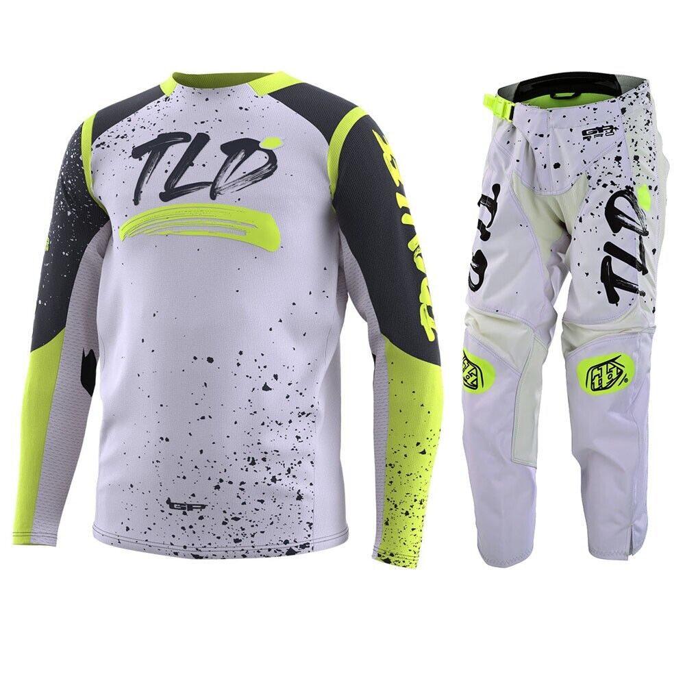 Troy Lee Designs Youth GP Pro Partical Jersey & Pant Combo Set Fog/Yellow