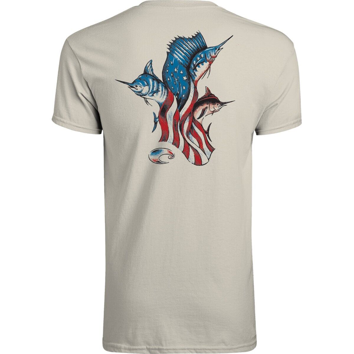 Costa Billfish USA Tee - Silver