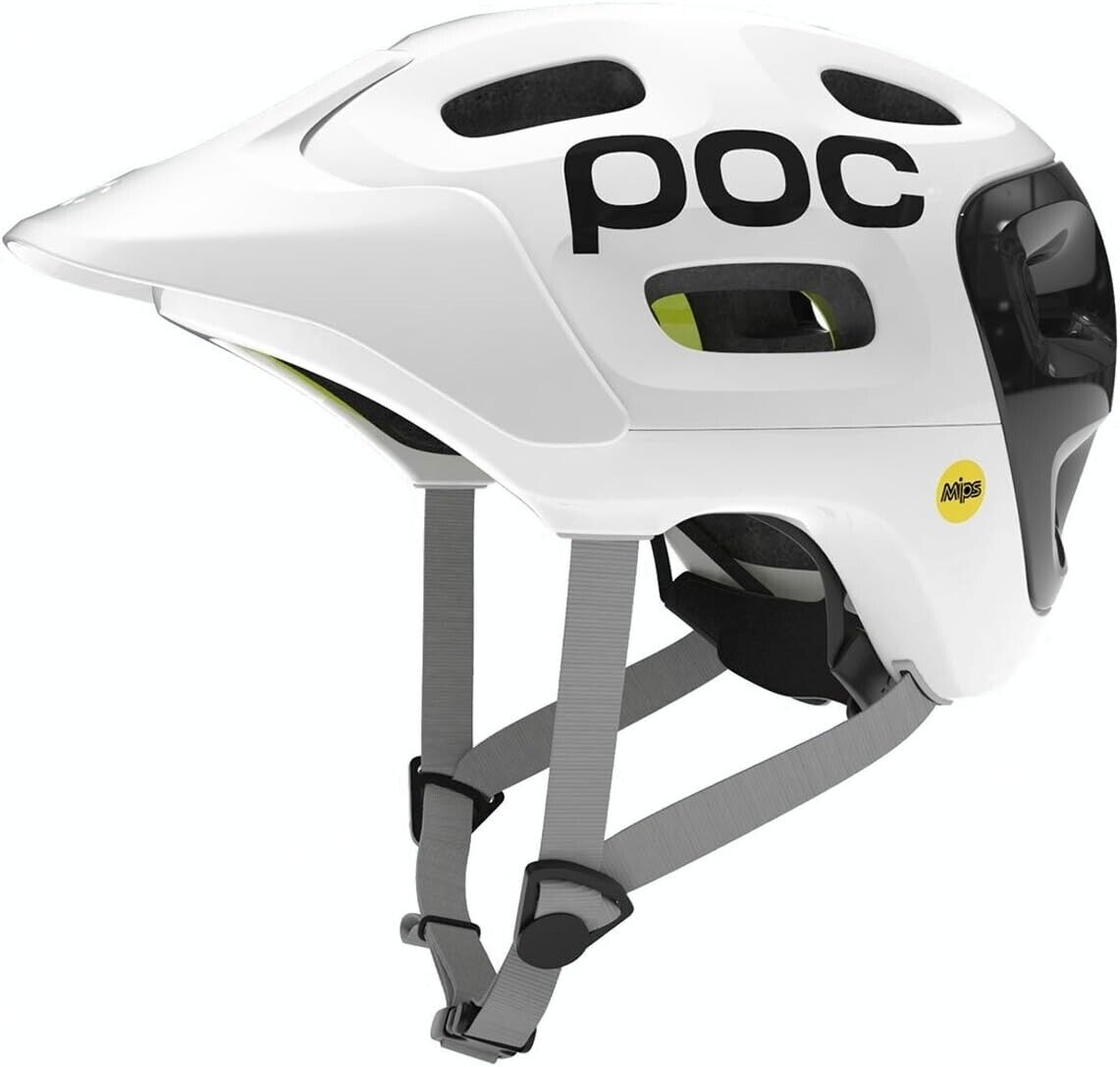 POC Trabec Race MIPS MTB Bicycle Helmet CLOSEOUT - White/Black