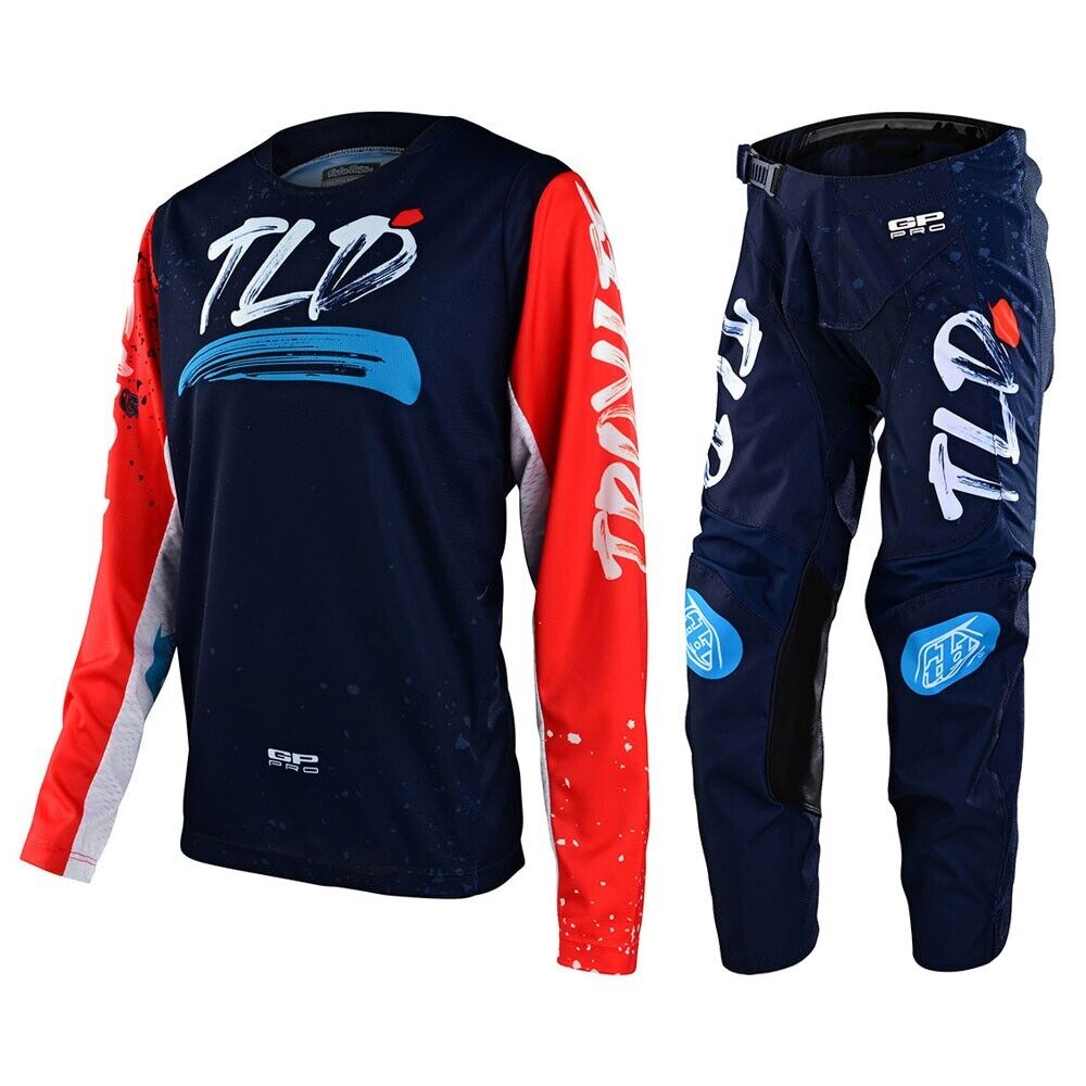 Troy Lee Designs Youth GP Pro Partical Jersey & Pant Combo Set Navy/Orange