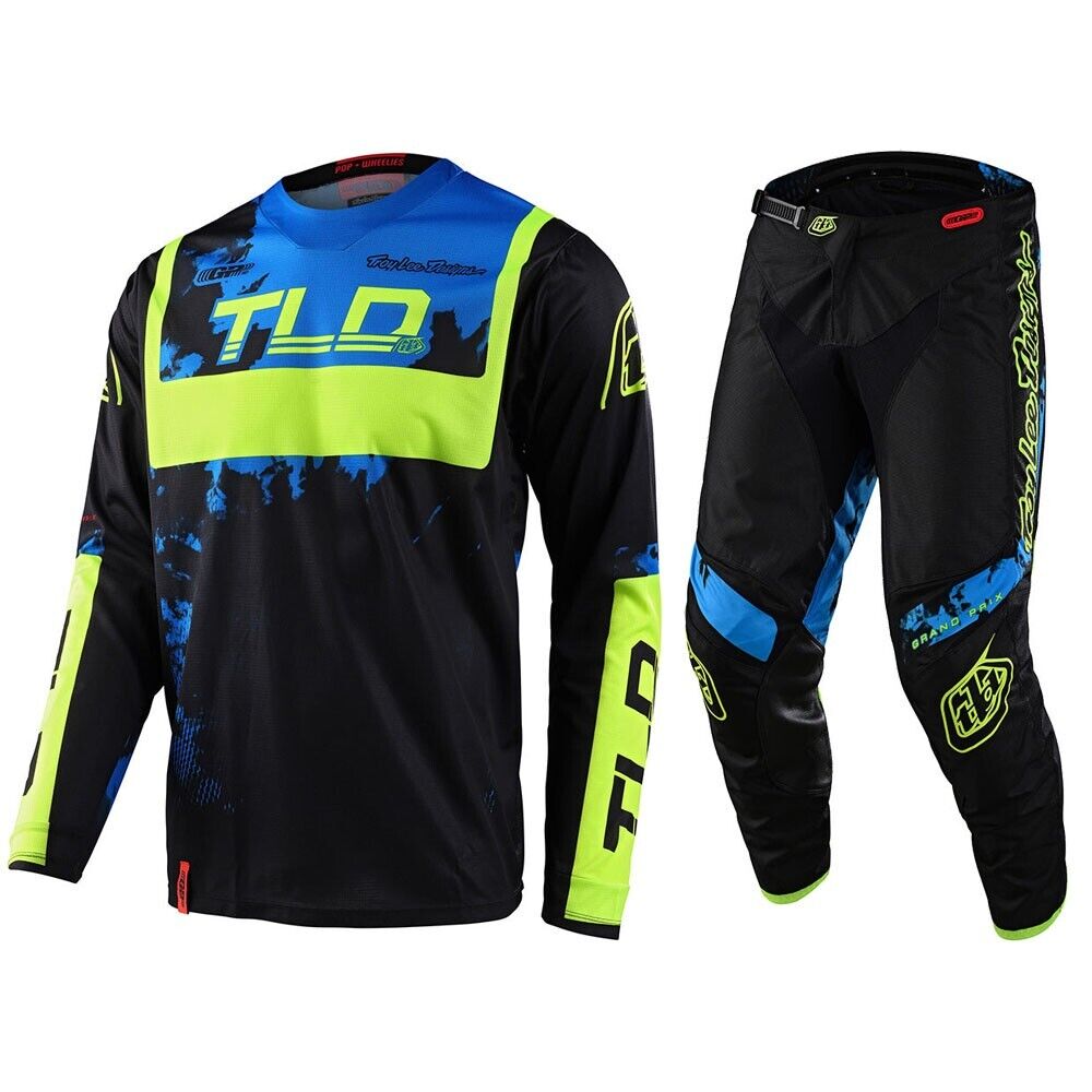 Troy Lee Designs GP Astro Jersey & Pant Combo Set Black/Yellow