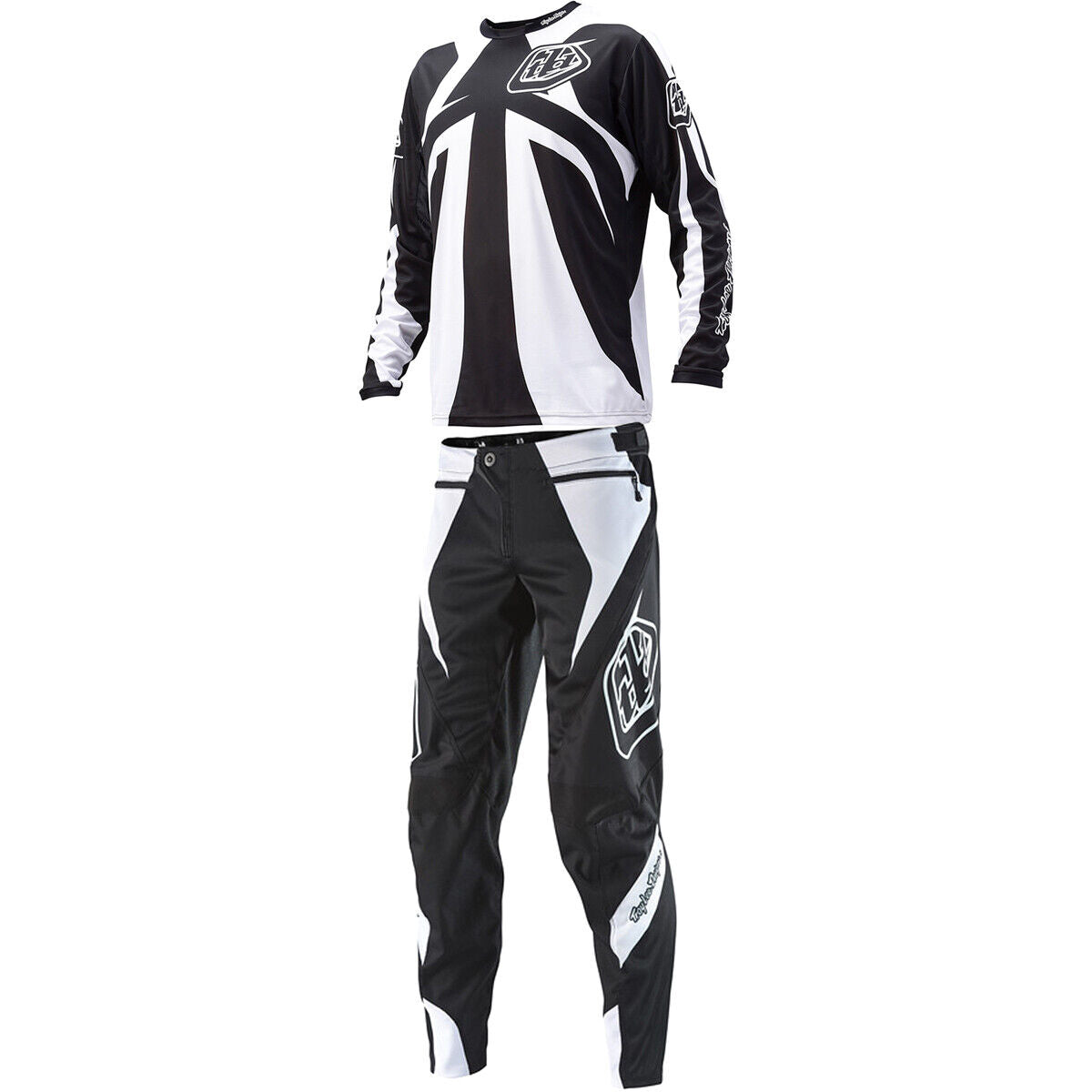 Troy Lee Designs Sprint Jersey & Pant Combo Set Black/White