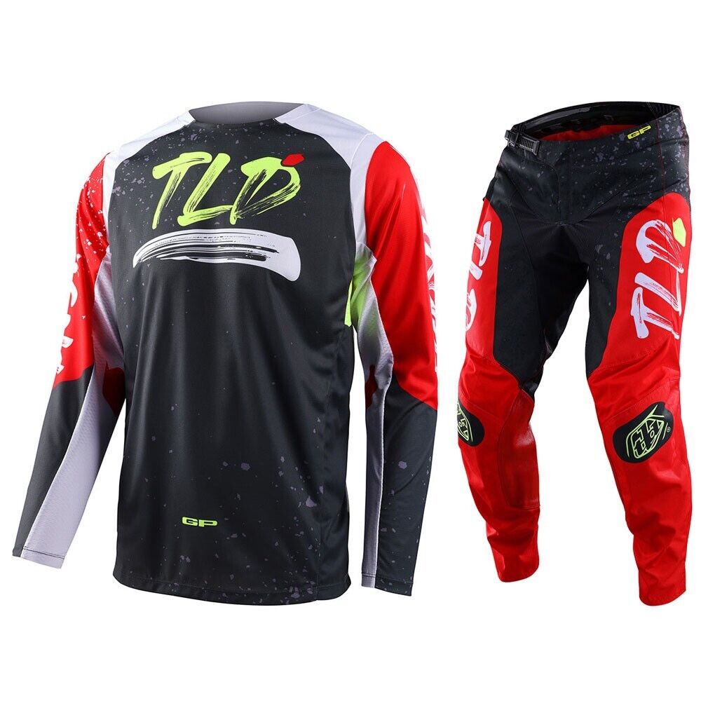 Troy Lee Designs GP Pro Blends Jersey & Pant Combo Set Black/Red