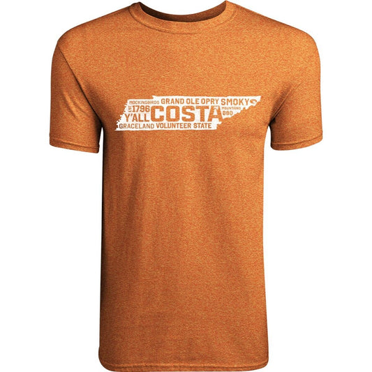 Costa Home Team Tennessee Tee - Orange Pop