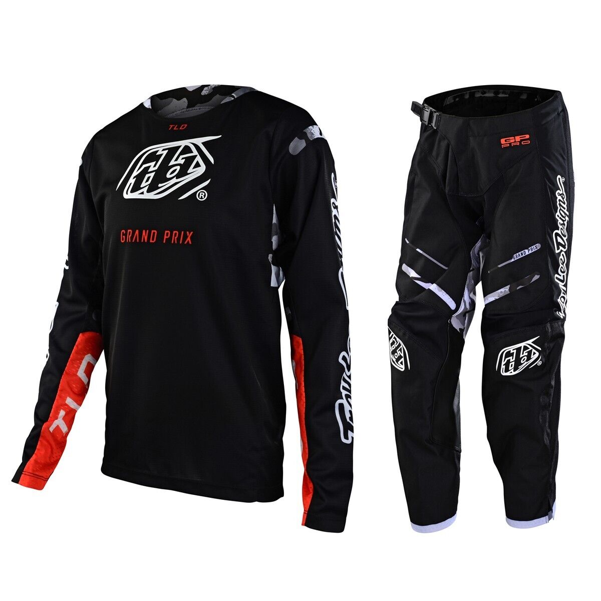 Troy Lee Designs Youth GP Pro Blends Jersey & Pant Combo Set Camo/Black