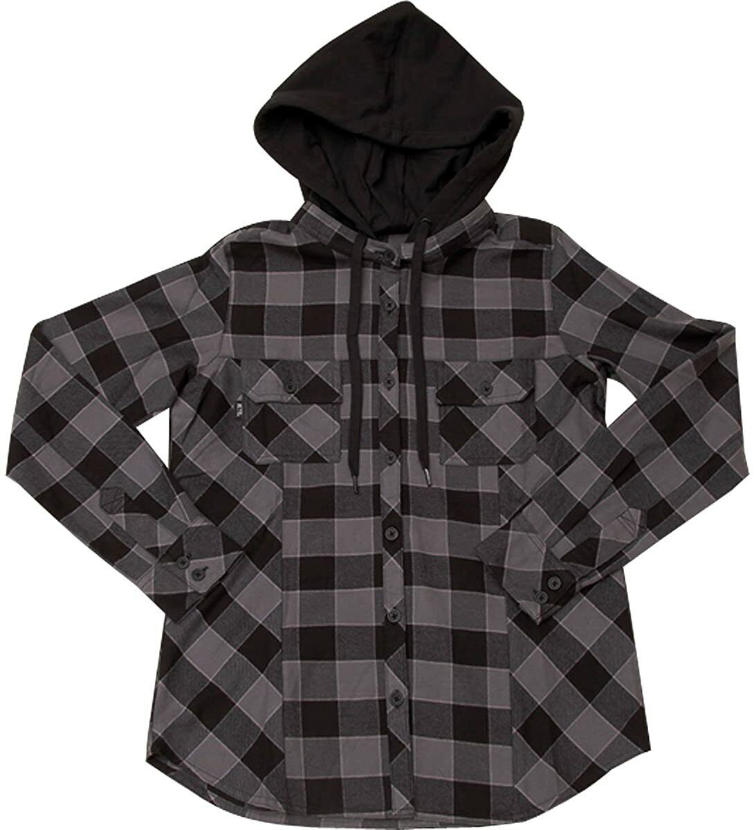 Metal Mulisha Kiss Flannel Flannel - Charcoal