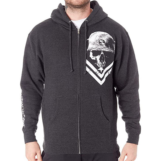 Metal Mulisha Trooper Hoodie - Heather Grey