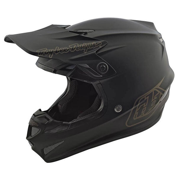 Troy Lee Designs SE4 Polyacrylite Helmet w/ MIPS - Mono CLOSEOUT - Black