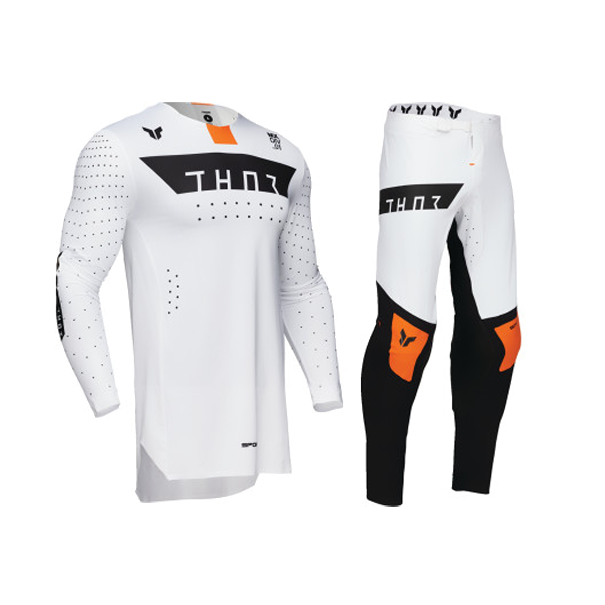 Thor Sportmode Rogue Gear Set / Jersey Pant combo - White/Orange