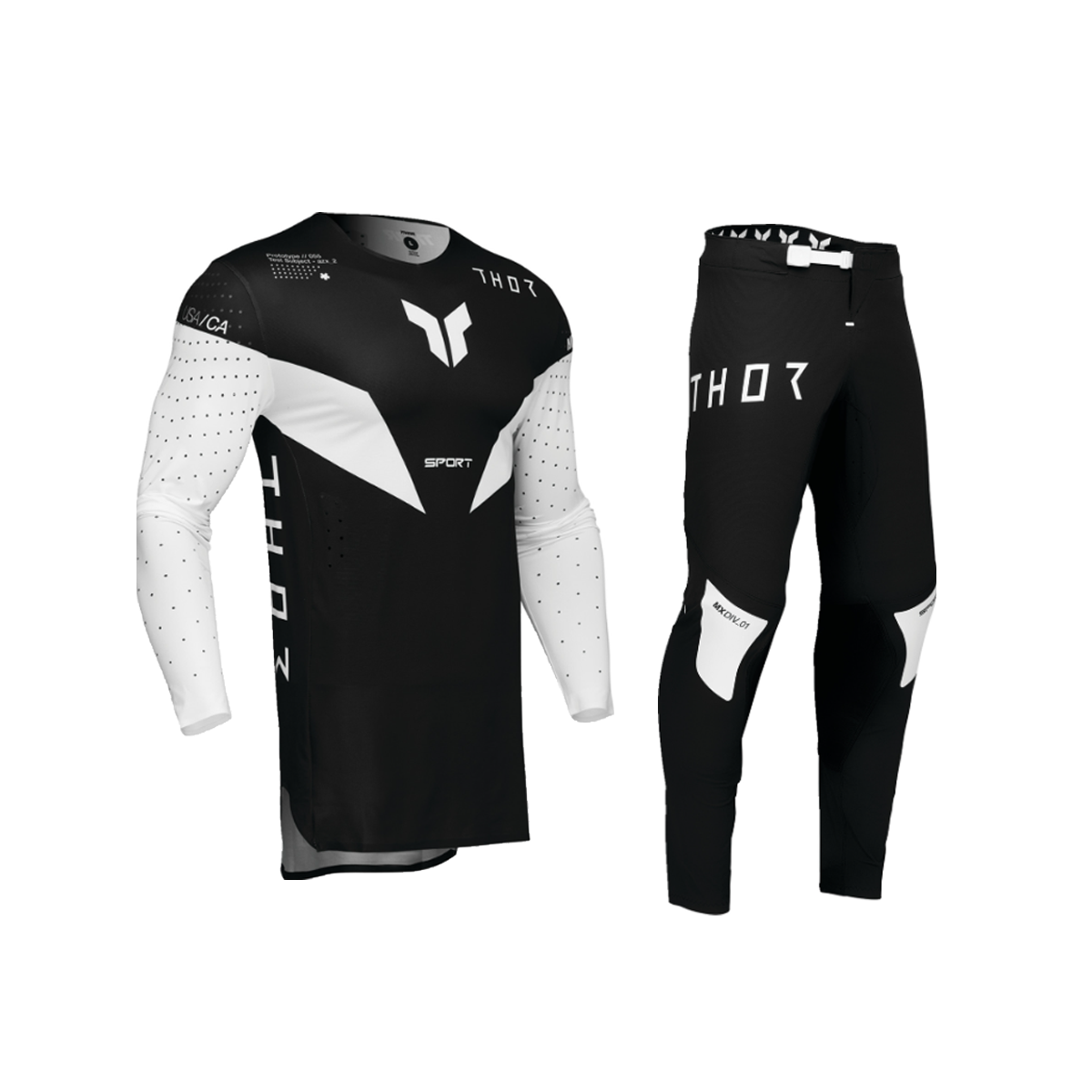 Thor Sportmode Strike Gear Set / Jersey Pant combo - Black