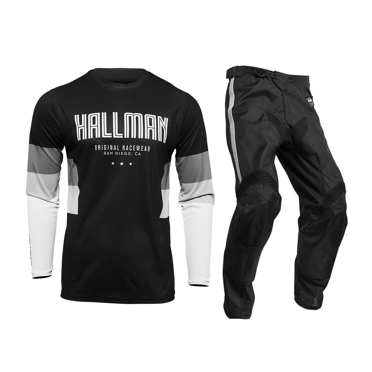 Thor Hallman Differ Draft Gear Set / Jersey Pant combo - Black/White