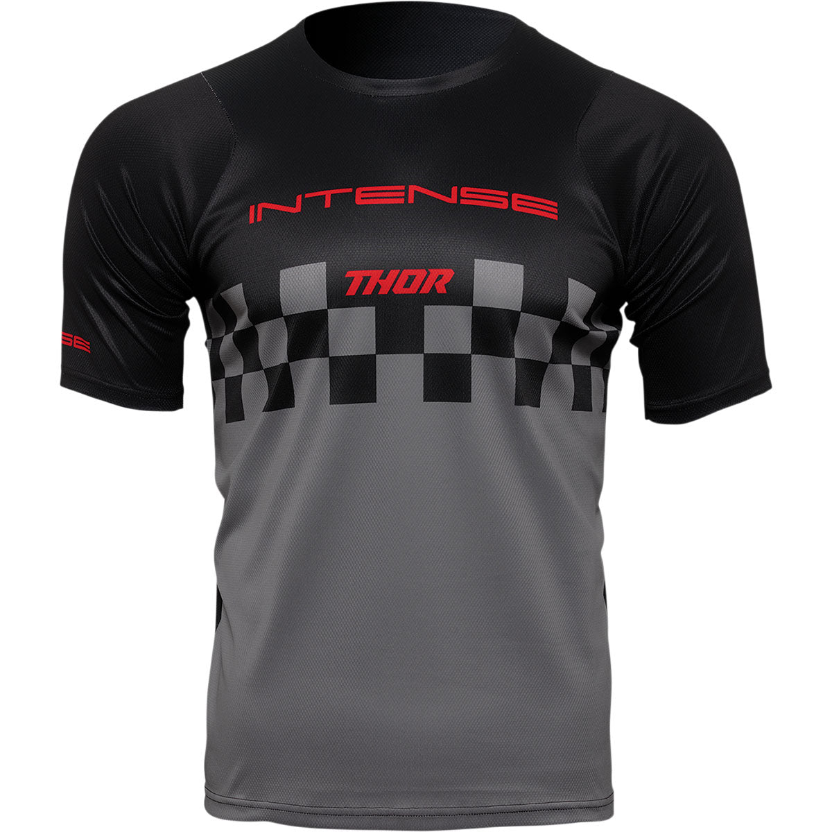 Thor Intense Assist Chex Short-Sleeve Jersey - Black/Gray