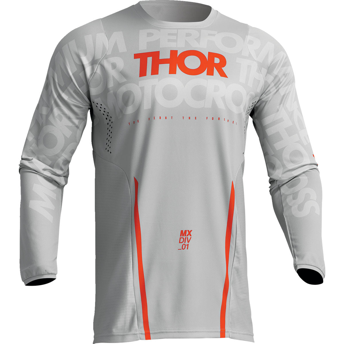 Thor Pulse Mono Jersey - Gray/Orange