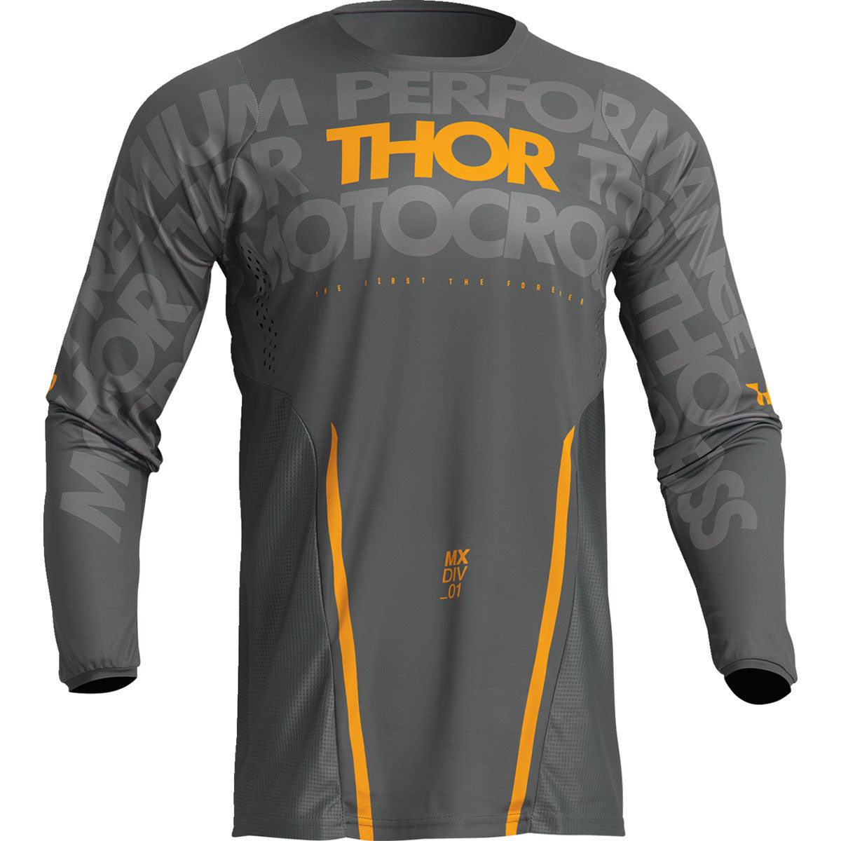 Thor Pulse Mono Jersey - Gray/Yellow