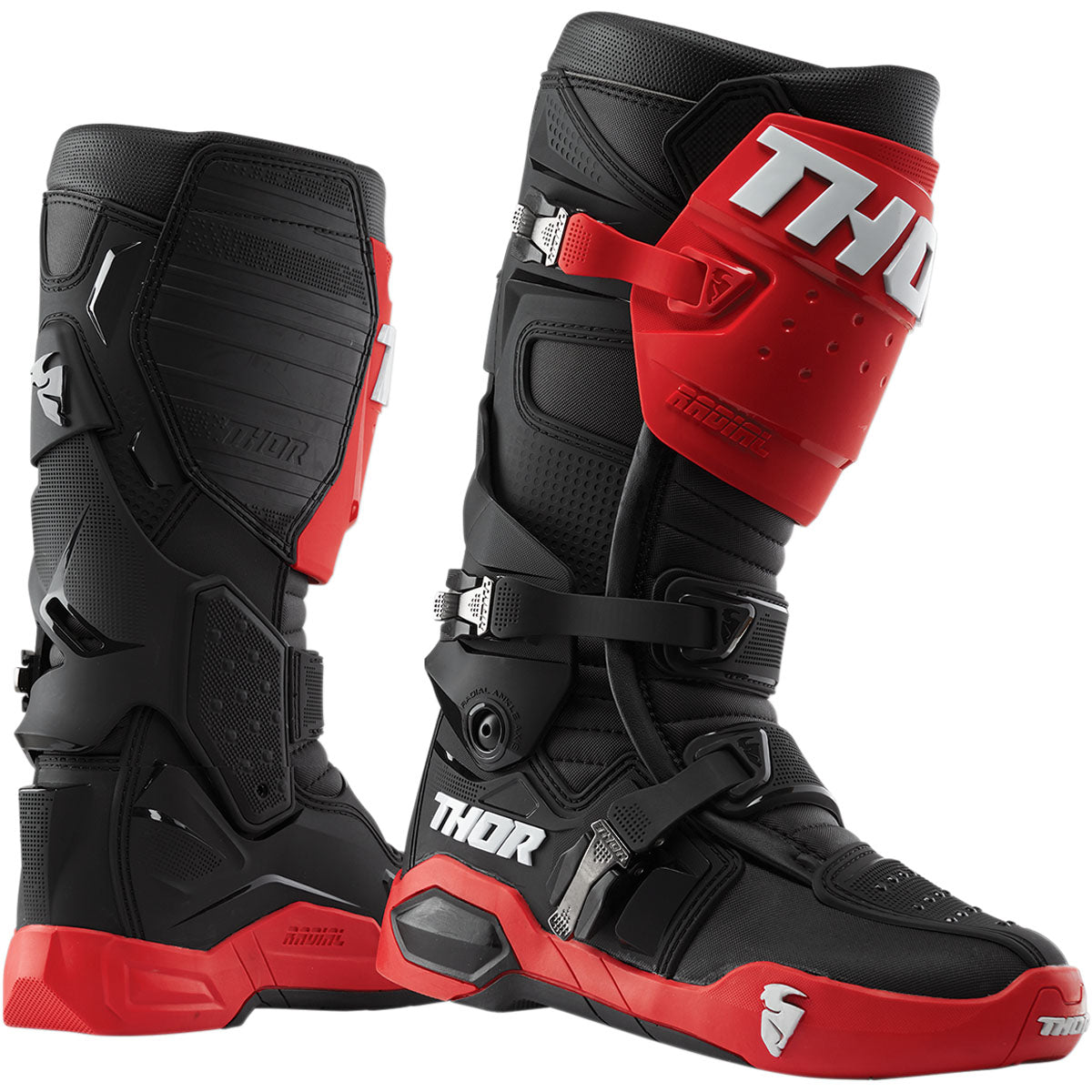 Thor Radial Boots - Red/Black