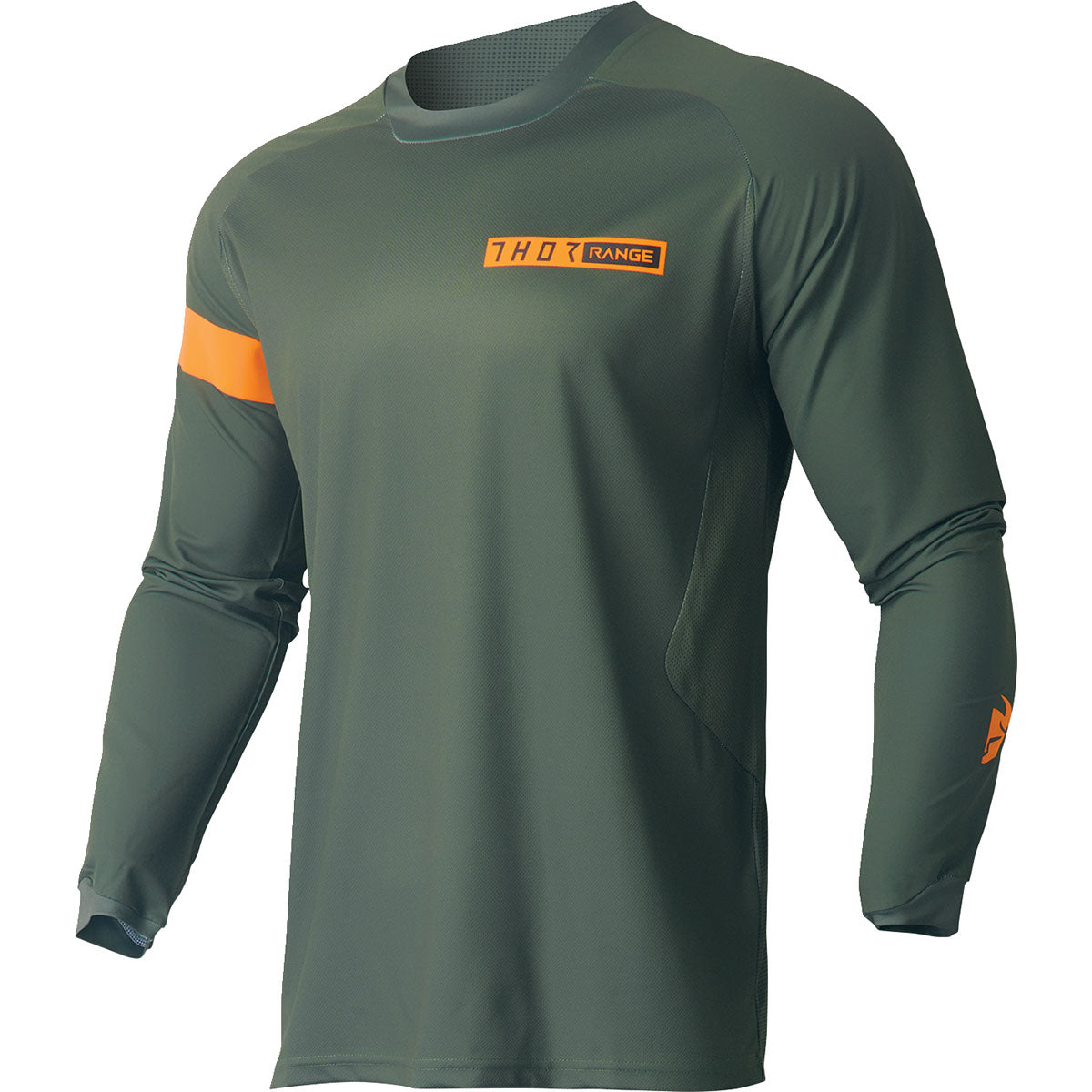 Thor Range Jersey - Army Green/Orange