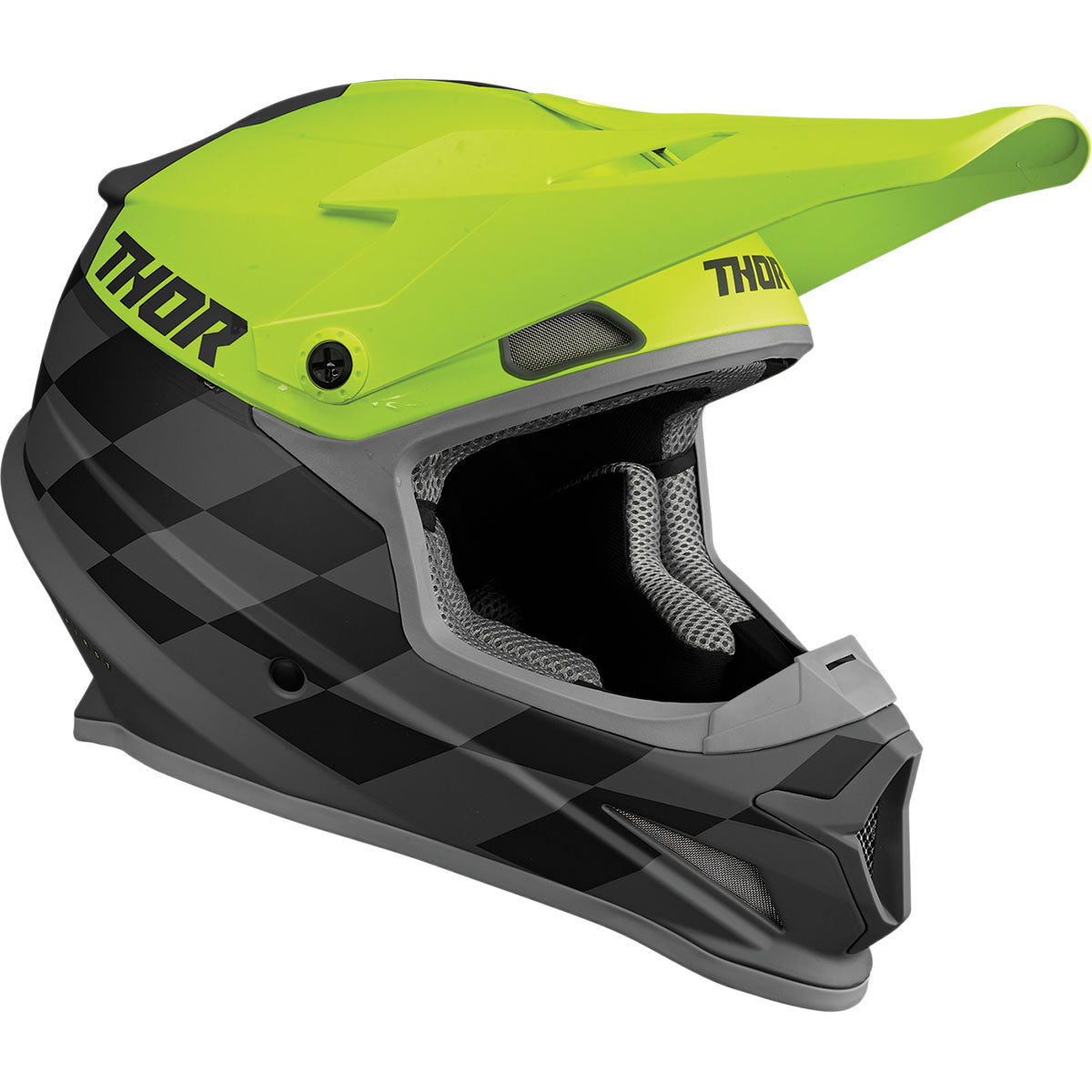 Thor Sector Birdrock Helmet CLOSEOUT - Gray/Acid