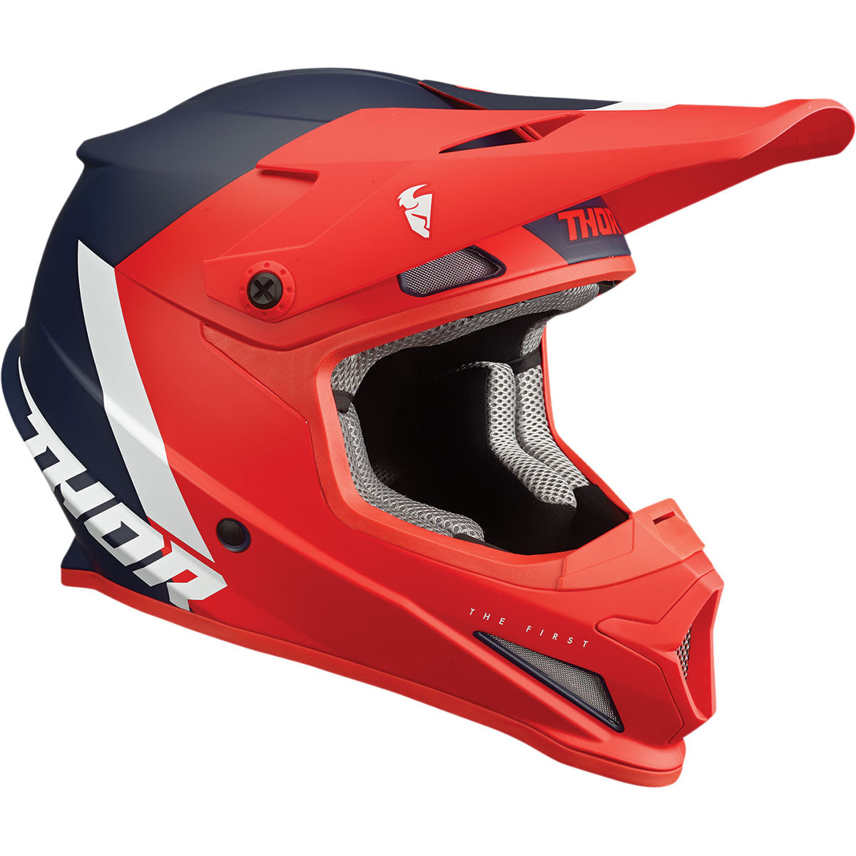 Thor Sector Chev Helmet CLOSEOUT - Red/Navy