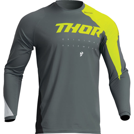 Thor Sector Edge Jersey - Gray/Acid