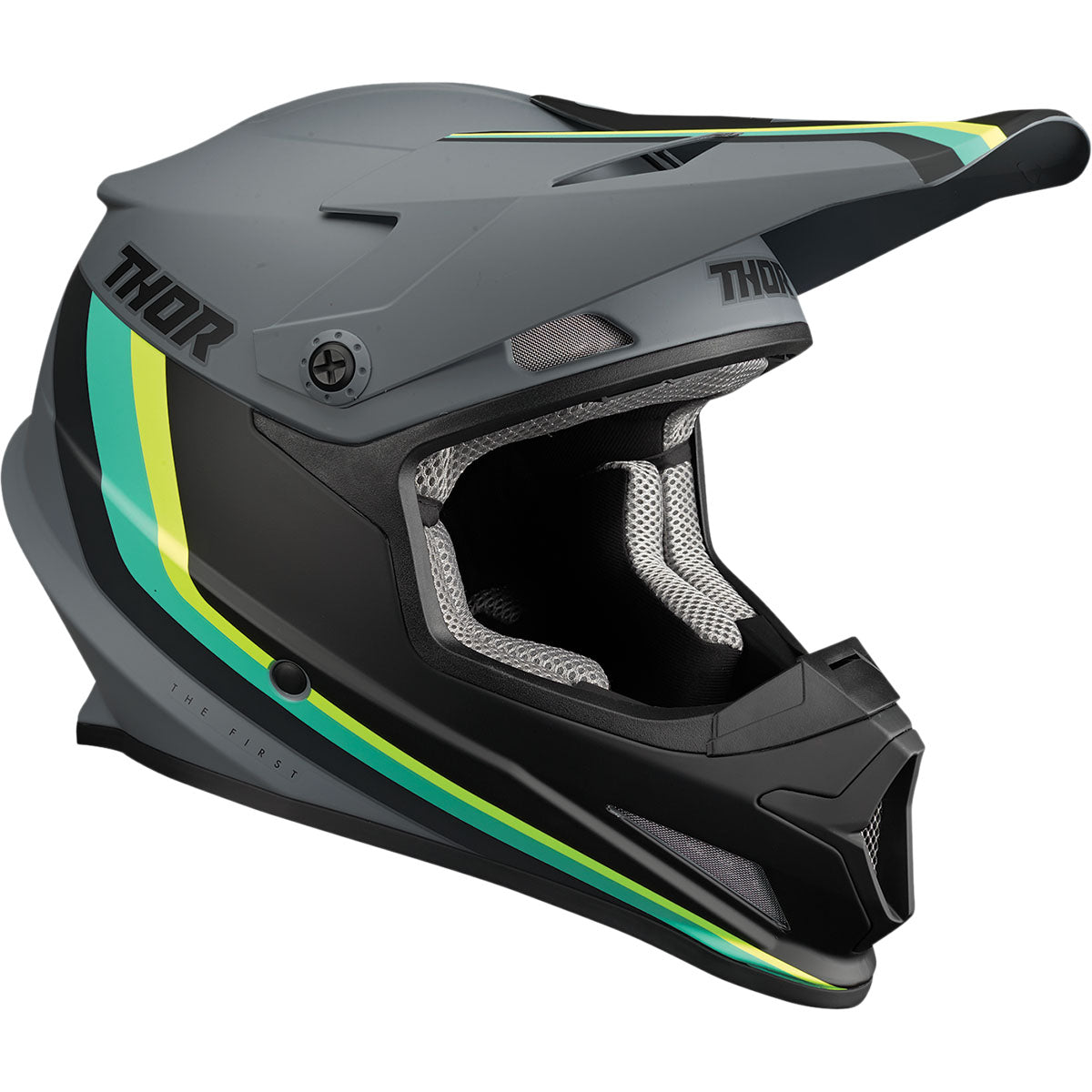 Thor Sector MIPS Runner Helmet CLOSEOUT - Gray/Teal