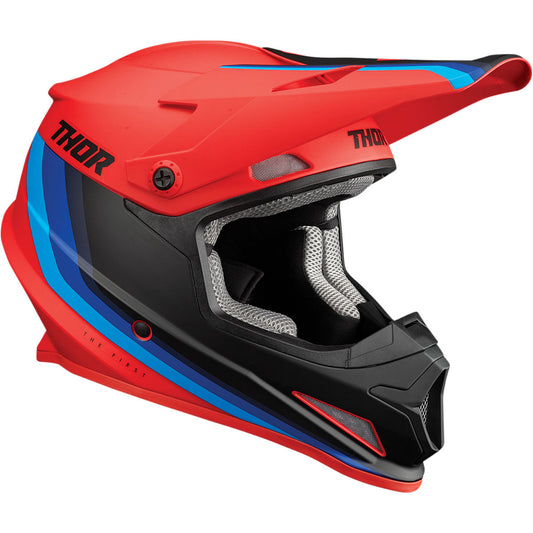 Thor Sector MIPS Runner Helmet CLOSEOUT - Red/Blue