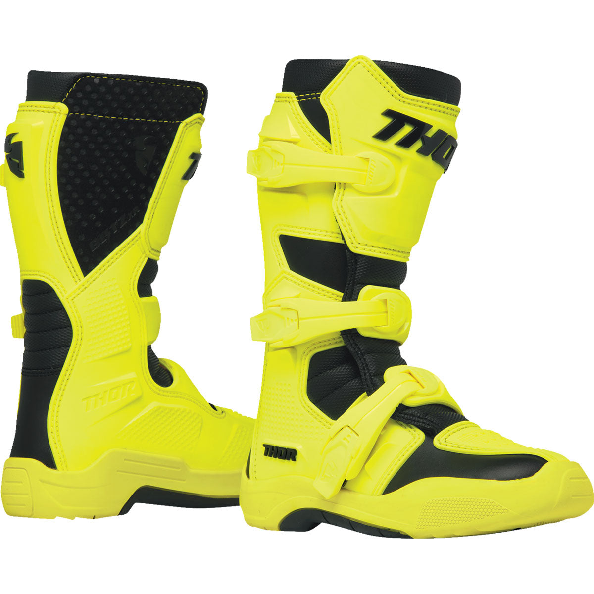 Thor Youth Blitz XR Boots - Acid/Black