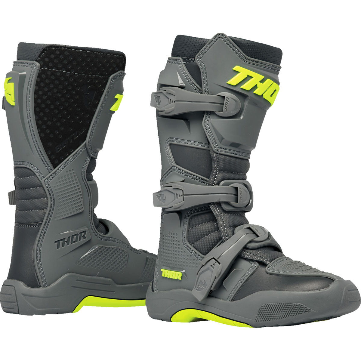 Thor Youth Blitz XR Boots - Gray/Charcoal