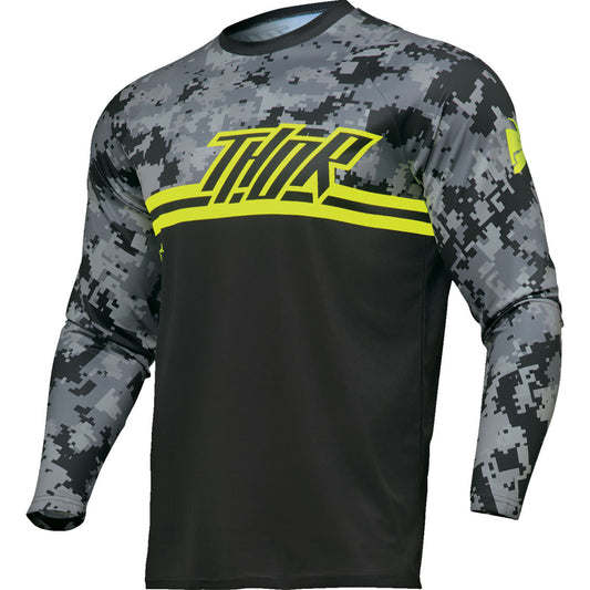 Thor Youth Sector DIGI Camo Jersey - Black/Camo