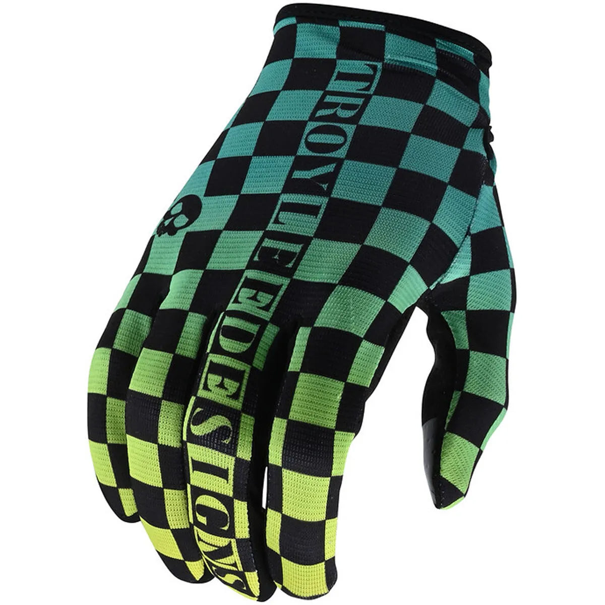 Troy Lee Designs Flowline Gloves CLOSEOUT - Checkers Green / Black