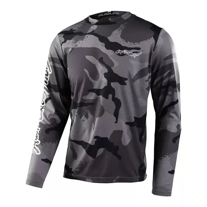 Troy Lee Designs Flowline Long Sleeve Jerseys CLOSEOUT - Cams Carbon