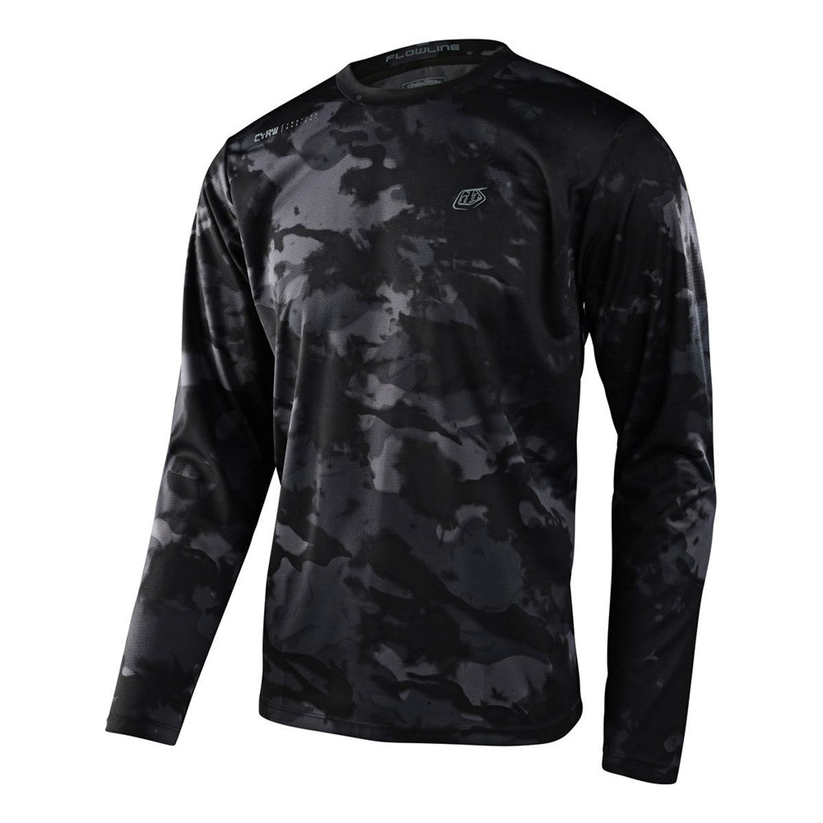 Troy Lee Designs Flowline Long Sleeve Jerseys CLOSEOUT - Covert Black