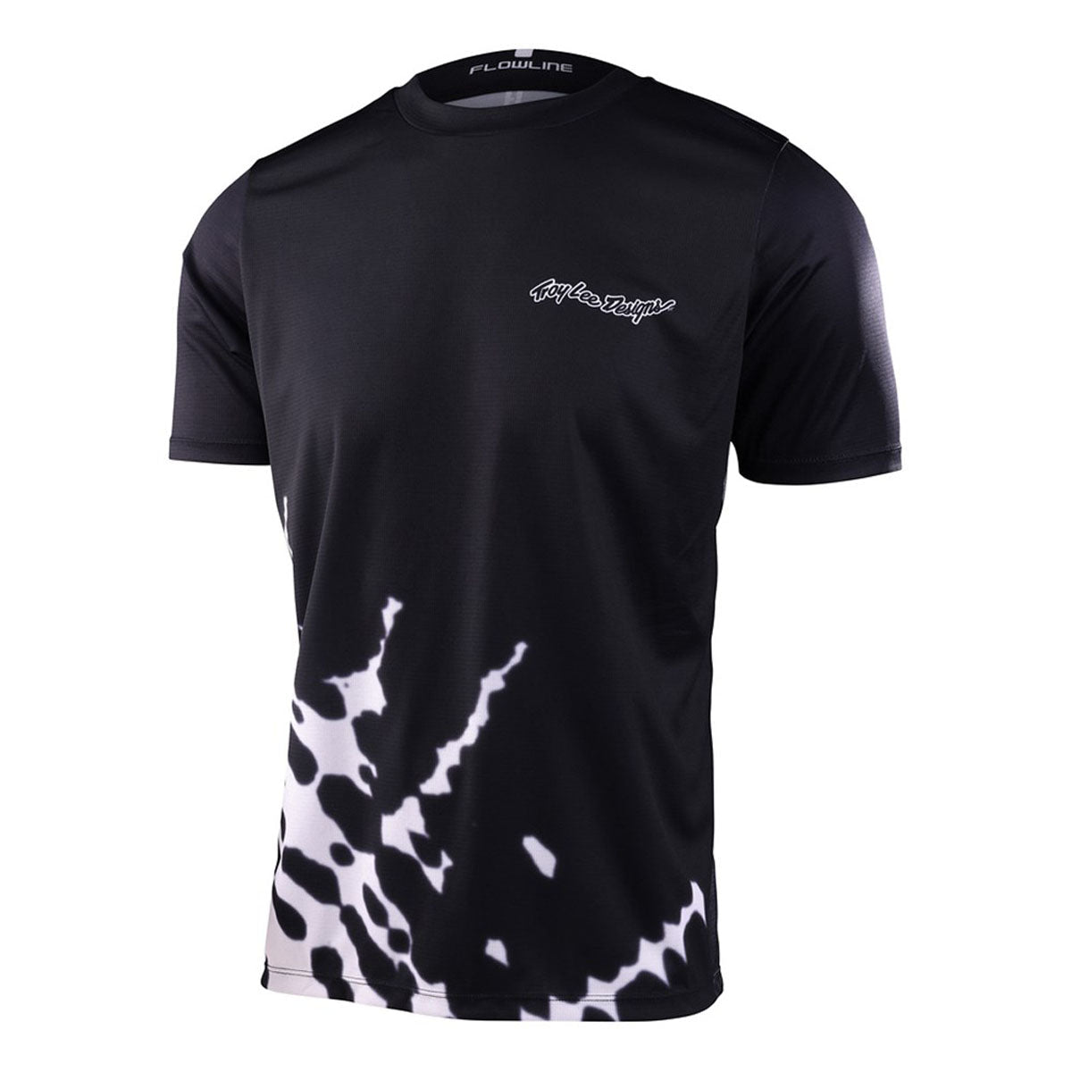 Troy Lee Designs Flowline Short Sleeve Jerseys CLOSEOUT - Big Spin Black