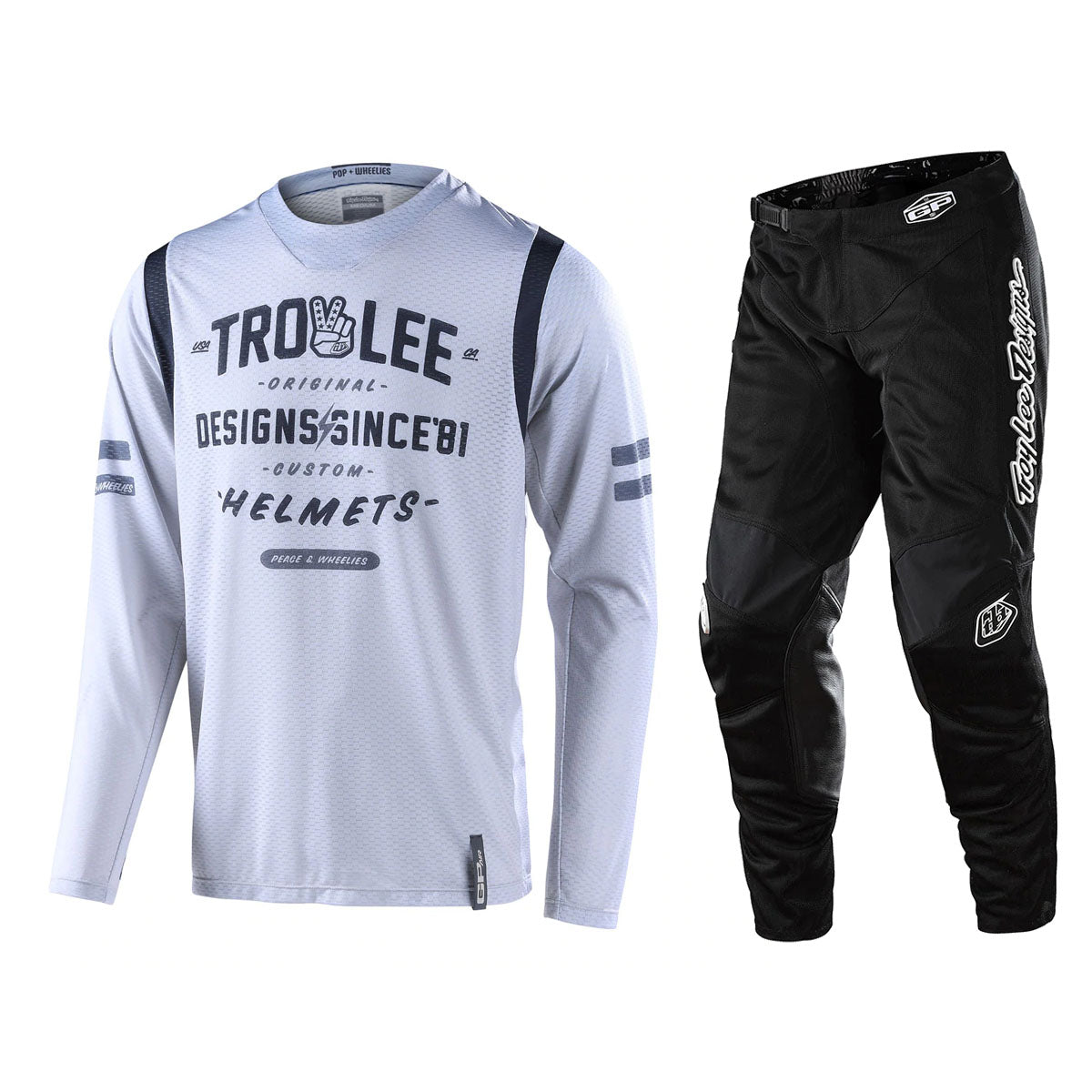 Troy Lee Designs GP Air Roll Out Gear Set - Light Grey