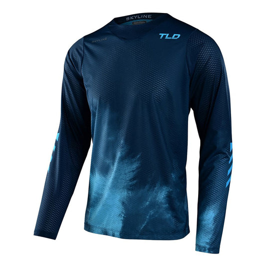 Troy Lee Designs Skyline Air Long Sleeve Jerseys CLOSEOUT - Fades Dark Slate Blue