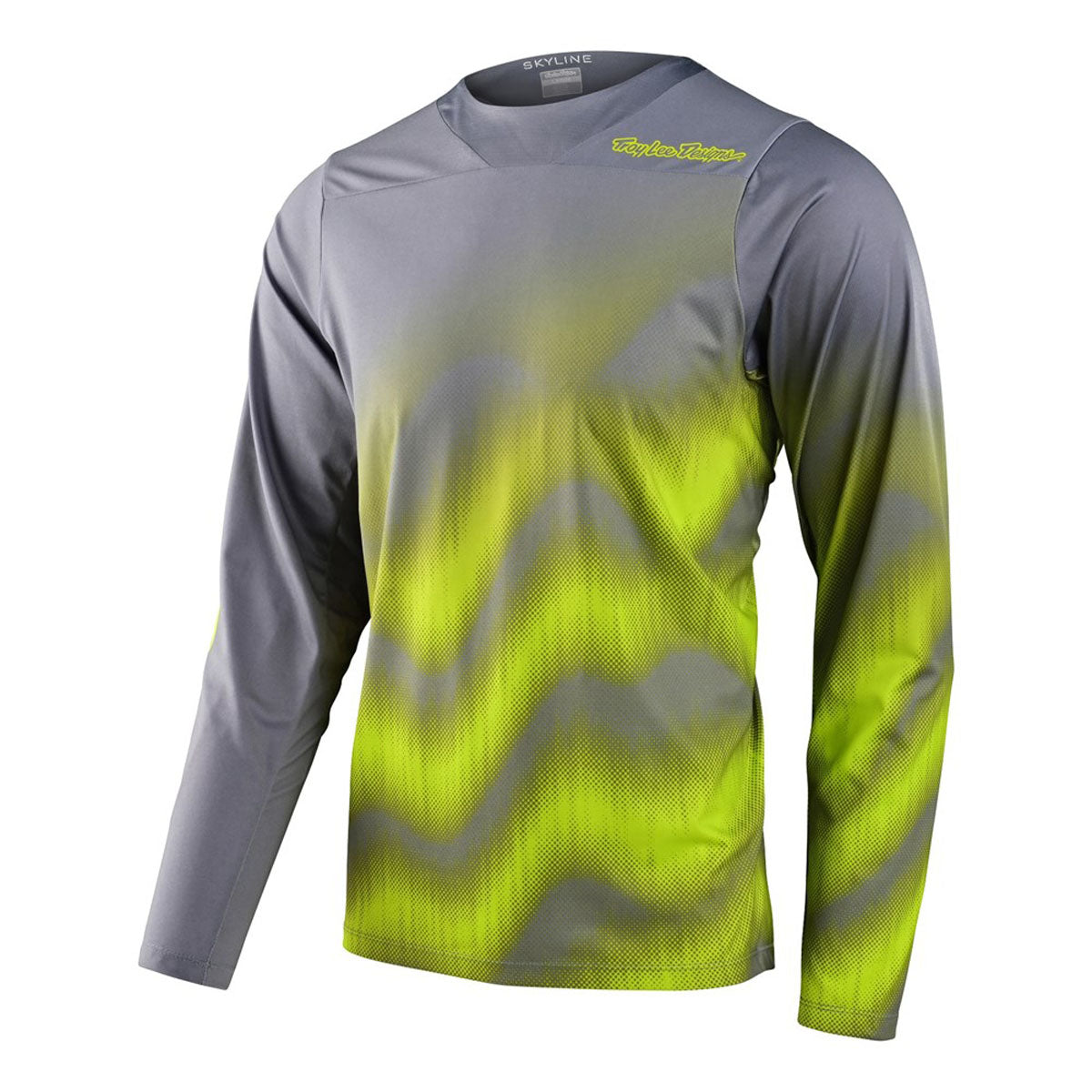 Troy Lee Designs Skyline Long Sleeve Chill Jerseys CLOSEOUT - Waves Lt Gray