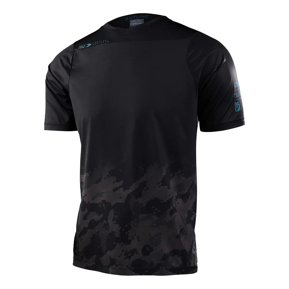 Troy Lee Designs Skyline Short Sleeve Jerseys CLOSEOUT - Fader Digi Black